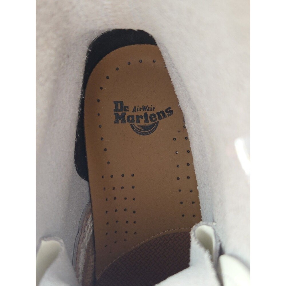 Dr. Martens White Leather Women's Combat Boots Women's Size 8 11821 1460 - EUC - Picture 12 of 13